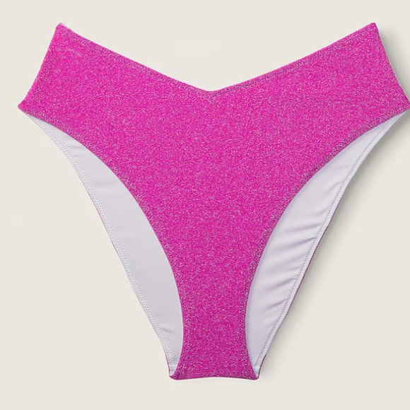 Victorias Secret‎ PINK Shimmer High-waist Cheeky Bikini Bottom - Picture 3 of 3